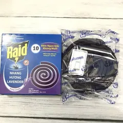 Set Nhang Diệt Muỗi Raid - Hương Thơm Đuổi Muỗi 100% - An Toàn Cho Người Sử Dụng