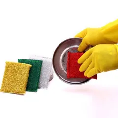 Combo 4 miếng rửa chén kim tuyến màu ngẫu nhiên