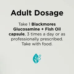 Blackmores Glucosamine + Fish Oil - Giảm đau nhức cứng khớp hỗ trợ tái tạo chất nhờn bôi trơn sụn khớp chính hãng Úc