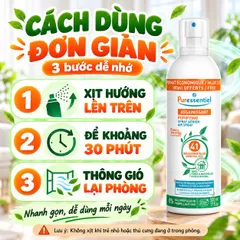 Puressentiel Assainissant 500ml - Xịt Làm Sạch Không Khí 41 Tinh Dầu, Khử Mùi Phòng & Ô Tô(chai móp nhẹ)