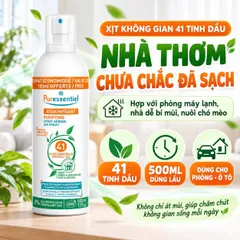 Puressentiel Assainissant 500ml - Xịt Làm Sạch Không Khí 41 Tinh Dầu, Khử Mùi Phòng & Ô Tô(chai móp nhẹ)
