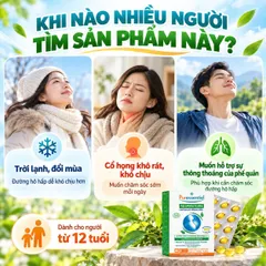 Puressentiel Respiratoire Capsules Bronches 30 Viên Hỗ Trợ Đường Hô Hấp, Dịu Họng