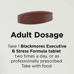 Blackmores Executive B Stress Formula - Hỗ trợ phản ứng căng thẳng khỏe mạnh của cơ thể giảm cảm giác lo lắng và căng thẳng kéo dài chính hãng Úc