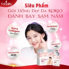 Gói Nước Uống Trắng Da Collagen Kokio Fobe Làm Đẹp, Trắng SángTự Nhiên 866297
