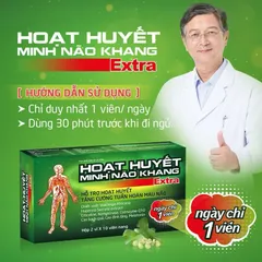 Hoạt Huyết Minh Não Khang Extra hỗ trợ hoạt huyết giảm mệt mỏi đau đầu mất ngủ suy nhược tiền đình 866296