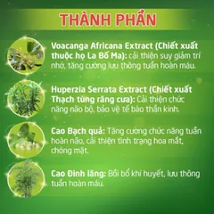 Hoạt Huyết Minh Não Khang Extra hỗ trợ hoạt huyết giảm mệt mỏi đau đầu mất ngủ suy nhược tiền đình 866296