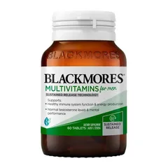 Blackmores Multivitamin For Men - Hỗ trợ chức năng tinh thần sức khỏe sinh sản và giảm mệt mỏi chính hãng Úc
