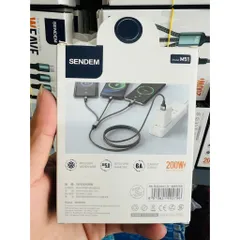 CÁP SẠC DÙ 3 ĐẦU 200W M51 SENDEM – SIÊU NHANH, SIÊU TIỆN