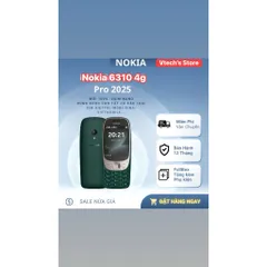 Điện Thoại Nokia 6310 Pro 4g/5g lite – Bản Nâng Cấp – Dùng FULL SIM – Pin Trâu – Sóng Khỏe