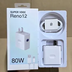 Bộ sạc nhanh SuperVOOC Reno12 80W kèm cáp Type-C bảo hành 12 tháng