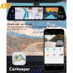 Camera hành trình D10 màn Androi có khe sim 4G GPS theo dõi từ xa bản đồ Vietmap S2 cảnh báo tốc độ, nghe nhạc giả trí