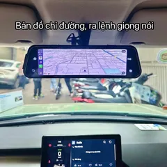 Camera hành trình A10 XETABON wifi kết nối CarPlay bản đồ Vietmap cảnh báo tốc độ phạt nguội ghi hình 4K trước sau