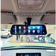 Camera hành trình A10 XETABON wifi kết nối CarPlay bản đồ Vietmap cảnh báo tốc độ phạt nguội ghi hình 4K trước sau