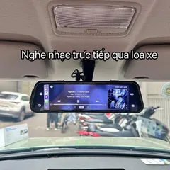Camera hành trình A10 XETABON wifi kết nối CarPlay bản đồ Vietmap cảnh báo tốc độ phạt nguội ghi hình 4K trước sau