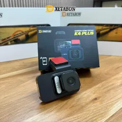 Camera hành trình ô tô K4 wifi kết nối điện thoại, ghi hình trước sau tích hợp lùi, chính hãng Xetabon phân phối