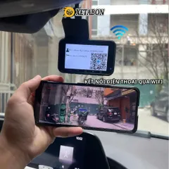Camera hành trình ô tô K4 wifi kết nối điện thoại, ghi hình trước sau tích hợp lùi, chính hãng Xetabon phân phối