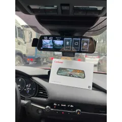 Camera hành trình gương N3 CARLOVER 2K màn gương cảm ứng ghi hình đồng thời trước sau quay đêm nét