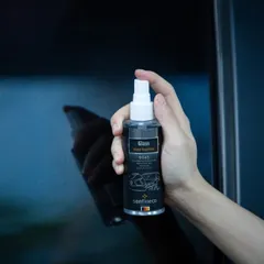 Dung Dịch Xịt Phủ Nano Chống Bám Nước Senfineco 9945 tạo hiệu ứng lá sen, trên kính gương ô tô, kính mắt mũ bảo hiểm