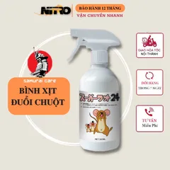 Chai xịt đuổi chuột SAMURAI CARE Hương Bạc Hà Cho xe hơi và mọi nơi Xua đuổi chuột hiệu quả,an toàn.