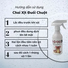 Chai xịt đuổi chuột SAMURAI CARE Hương Bạc Hà Cho xe hơi và mọi nơi Xua đuổi chuột hiệu quả,an toàn.