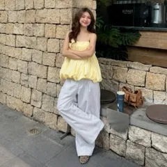 Áo Bí 2 Dây Phồng Có Dây Điều Chỉnh Form Babydoll Xòe Chất Vải Gió Màu Sắc Đa Dạng Mùa Hè A35| Mii Closet