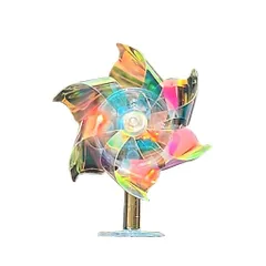Cối xay gió LED trang trí xe điện / xe máy chạy bằng gió ánh sáng rực rõ
