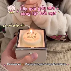 Hộp Quà Bất Ngờ Sinh Nhật Mini – Hộp Quà Có Đèn Phát Sáng Kèm 2 Nến, Quà Tặng Người Yêu Bạn Bè