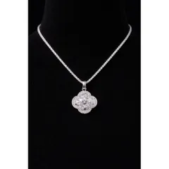 VÒNG CỔ MẶT HOA ĐÁ XOAY LẤP LÁNH – THANH LỊCH & SANG TRỌNG