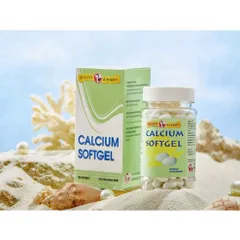 Calcium SoftGel Viên uống Canxi - Vitamin D3, ngừa loãng xương, nhức xương