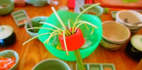 dao chẻ rau muống Seagull, dùng để chẻ nhanh thân rau muống thành các sợi nhỏ đều nhau (TH748)
