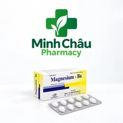 Viên uống bổ sung Magnesi và vitamin B6 giảm chuột rút,căng thẳng-Hộp 50 viên- MH