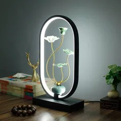 ĐÈN HOA SEN GỐM SỨ TINH XẢO THU HÚT TÀI LỘC