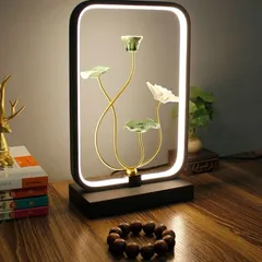ĐÈN HOA SEN GỐM SỨ TINH XẢO THU HÚT TÀI LỘC