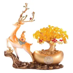 TƯỢNG HƯƠU - NGỰA  Kéo Cây Kim Tiền Tài Lộc –PHÁT TÀI PHÁT LỘC