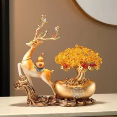 TƯỢNG HƯƠU - NGỰA  Kéo Cây Kim Tiền Tài Lộc –PHÁT TÀI PHÁT LỘC