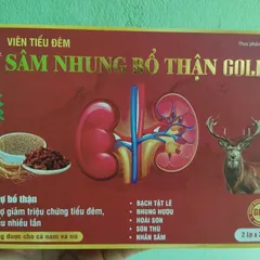 (CHÍNH HÃNG)HỘP 2 CHAI 30V SÂM NHUNG BỔ THẬN GOLD BỔ THẬN , TIỂU ĐÊM