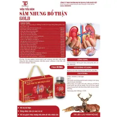 (CHÍNH HÃNG)HỘP 2 CHAI 30V SÂM NHUNG BỔ THẬN GOLD BỔ THẬN , TIỂU ĐÊM