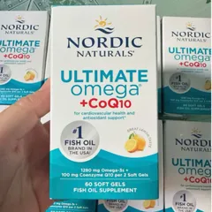 Viên uống Nordic Naturals Ultimate Omega® + CoQ10 |60 viên| Tác động bổ trợ 