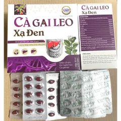 Viên Cà Gai Leo Xạ Đen Giải Độc Rượu Bảo Vệ Gan, bổ gan mát gan, giải độc, tăng cường chức năng 