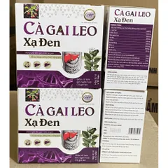 Viên Cà Gai Leo Xạ Đen Giải Độc Rượu Bảo Vệ Gan, bổ gan mát gan, giải độc, tăng cường chức năng 