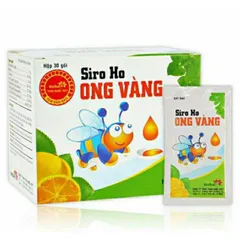 Siro ho ong vàng giúp gói giảm ho, giảm viêm họng hết khò khòe