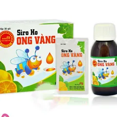 Siro ho ong vàng giúp gói giảm ho, giảm viêm họng hết khò khòe