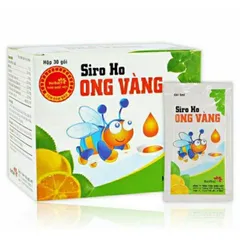 Siro ho ong vàng giúp gói giảm ho, giảm viêm họng hết khò khòe