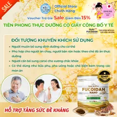 Thực Dưỡng Nutri Fucoidan Plus 500g - Tăng Cường Miễn Dịch Dành Cho Người Ăn Chay, Tiểu Đường Chính Hãng Nhật Bản