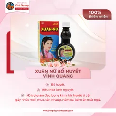 Combo 12 chai Xuân Nữ Bổ Huyết VĨNH QUANG 280ml - Điều hòa kinh nguyệt, liệu trình dễ đậu thai
