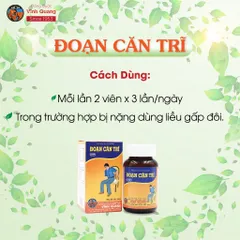 Combo 3 Hộp Đoạn Căn Trĩ VĨNH QUANG - Hỗ trợ giảm trĩ nội, trĩ ngoại - Hộp 60 viên