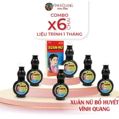 Combo 6 chai Xuân Nữ Bổ Huyết VĨNH QUANG 280ml - Điều hòa kinh nguyệt, liệu trình 1 tháng