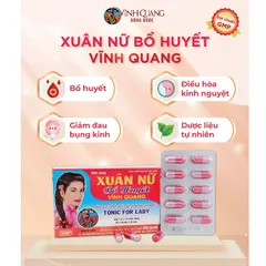 Combo 5 Hộp 40 viên Xuân Nữ Bổ Huyết VĨNH QUANG - Điều hoà kinh nguyệt, đau bụng kinh, tắc kinh