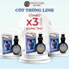 Combo 3 chai Cốt Thống Linh VĨNH QUANG - Hoạt huyết, thấp khớp, đau lưng - chai 280ml