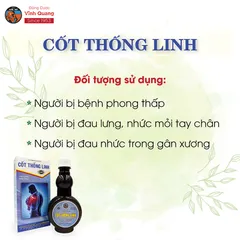 Combo 3 chai Cốt Thống Linh VĨNH QUANG - Hoạt huyết, thấp khớp, đau lưng - chai 280ml